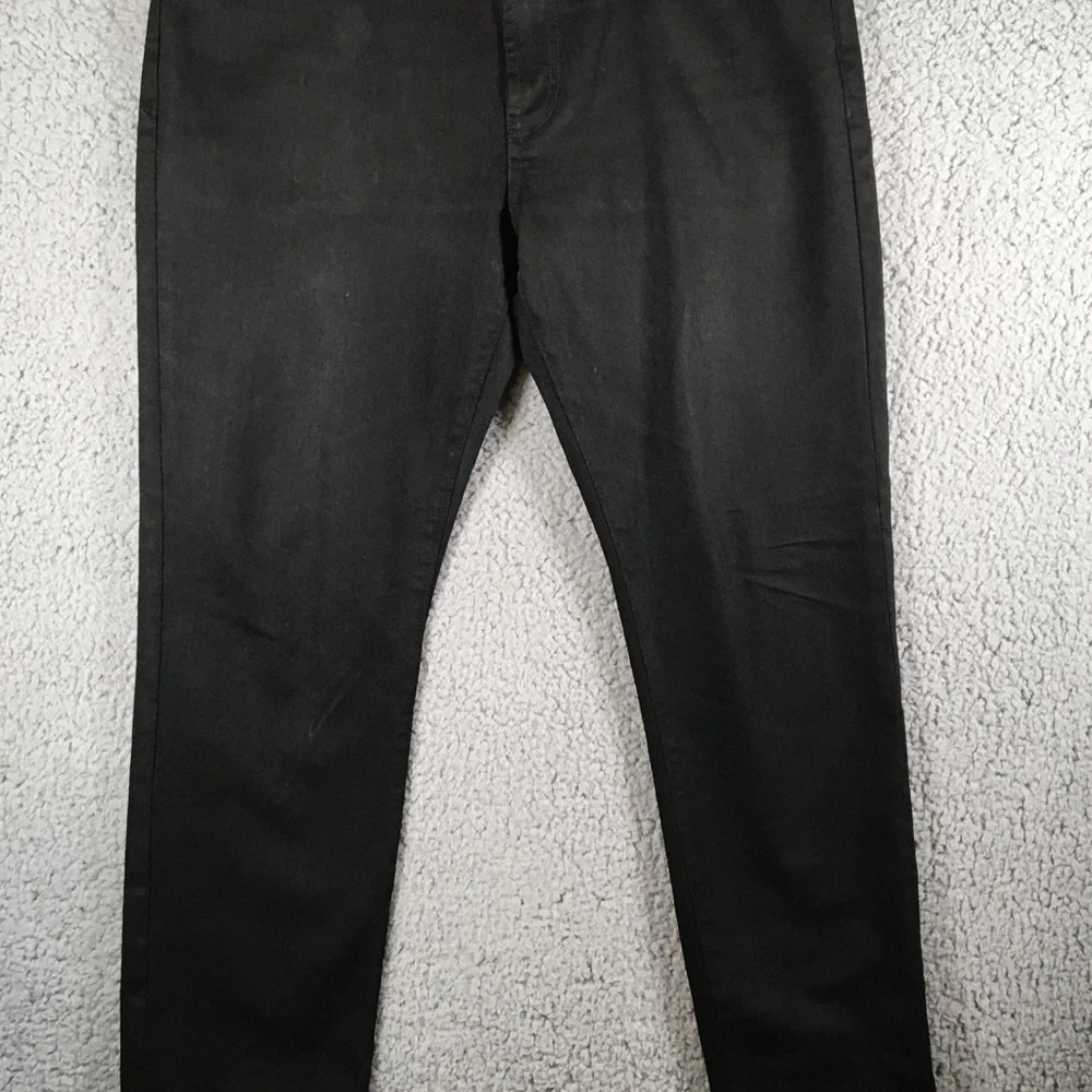 Madewell Jeans Women's Atlectic Slim Black Size 35/32 Straight Denim Pockets - Picture 1 of 12